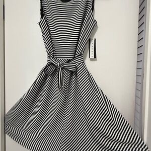 Chic Striped Midi Dress